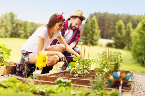 Landscapers Camden Town team working safely during a rubbish removal job